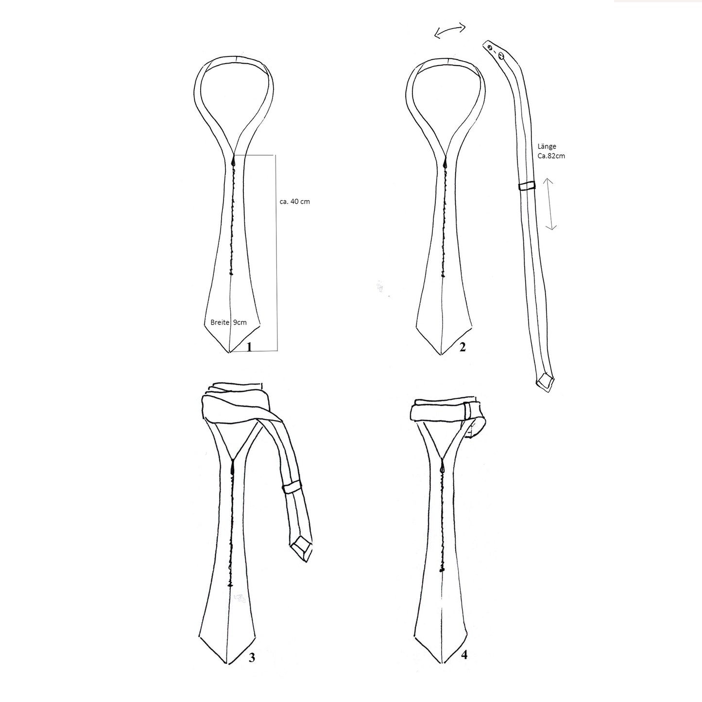 "Zipp" Krawatte für Sie